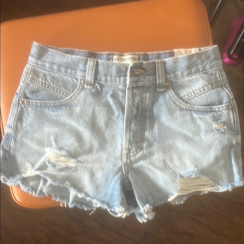 Women's Distressed Denim Shorts